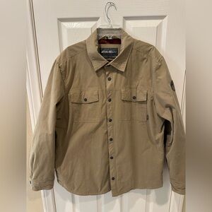 Eddie Bauer Men's Khaki Shirt Jacket